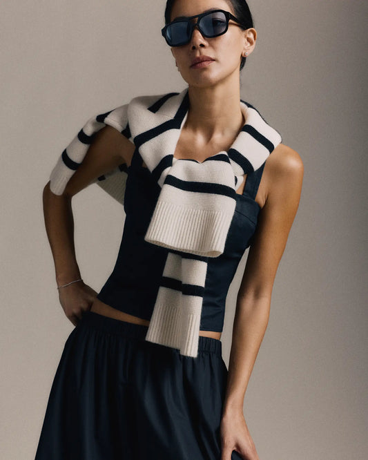 Mongolian Cashmere Structured Cardigan - US 9944