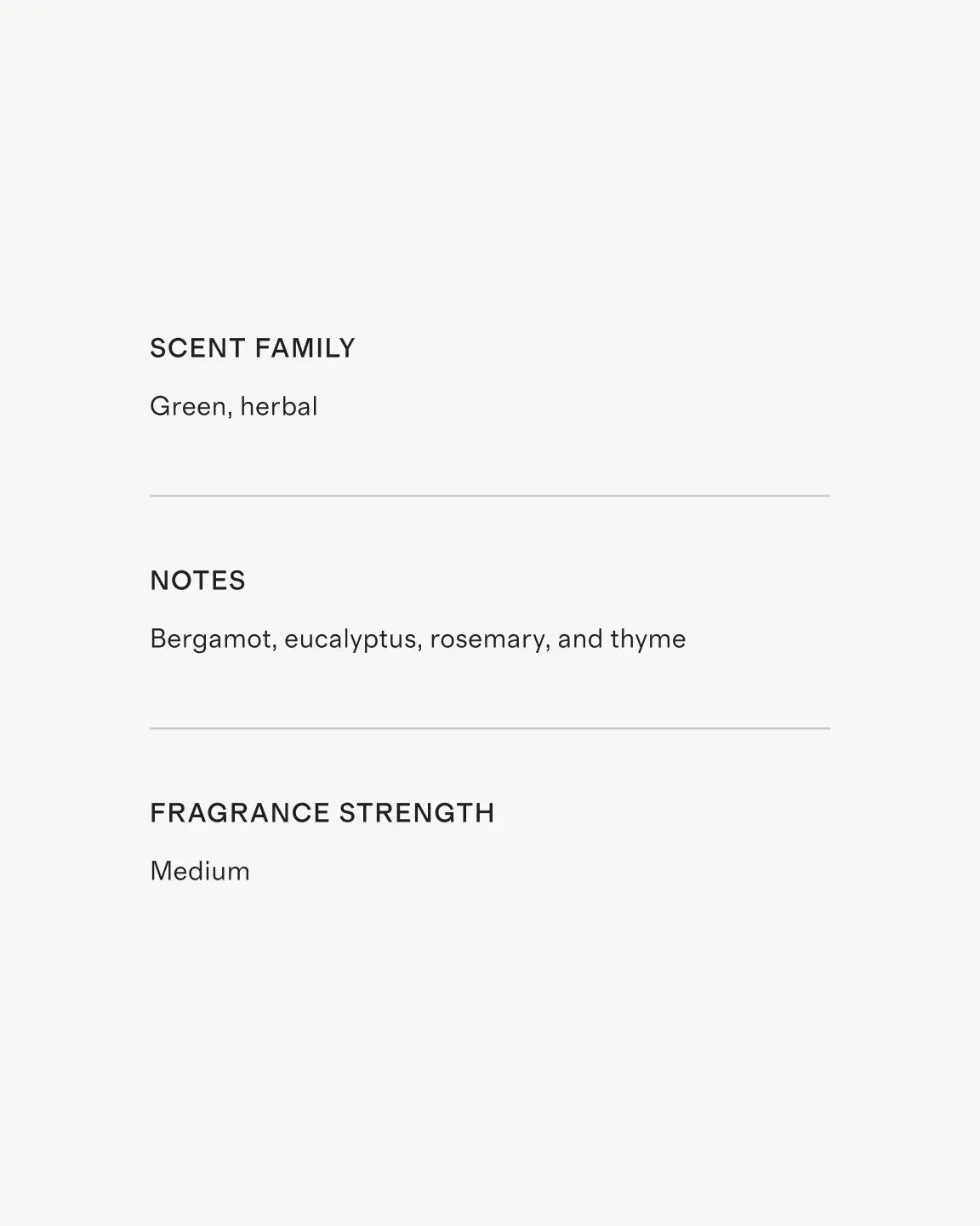 Thyme & Eucalyptus Candle - US 8971