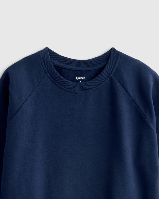 Organic Cotton French Terry Crew Neck Sweatshirt - US 0027