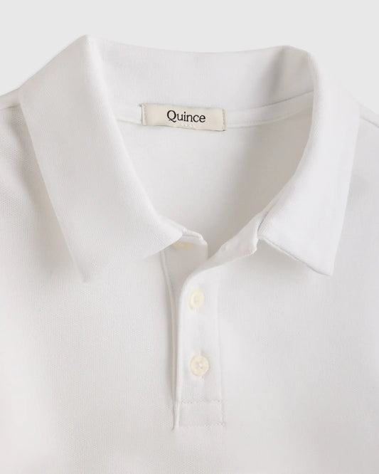 Organic Cotton Long Sleeve Pique Polo - US 7453