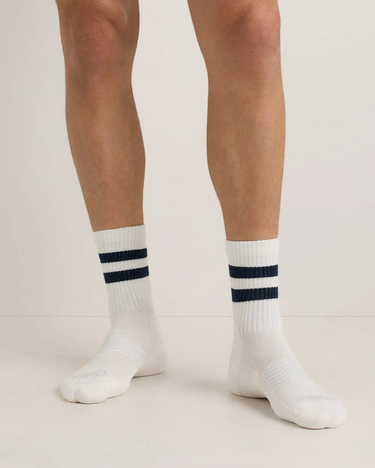 Everyday Cotton Varsity Stripes Half-Crew Sock (4-Pack) - US 9350