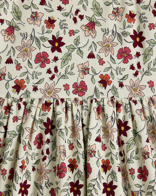 Organic Cotton Puff Sleeve Skater Dress - US 3926
