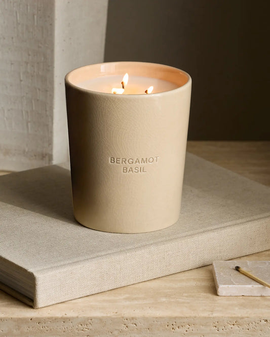 Bergamot Basil 3-Wick Luxury Candle - US 2467
