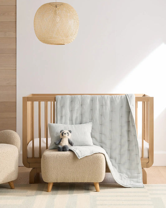 Organic Cotton Gauze Toddler Quilt & Sham Set - US 9206