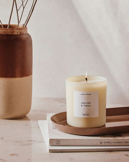 Leather & Tonka Candle - US 4343