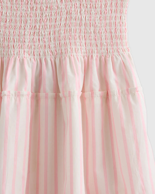 100% Organic Cotton Poplin Smocked Dress - US 6804