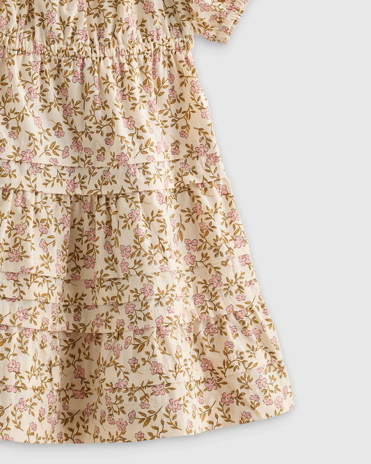 100% Organic Cotton Poplin Tiered Dress - US 1896