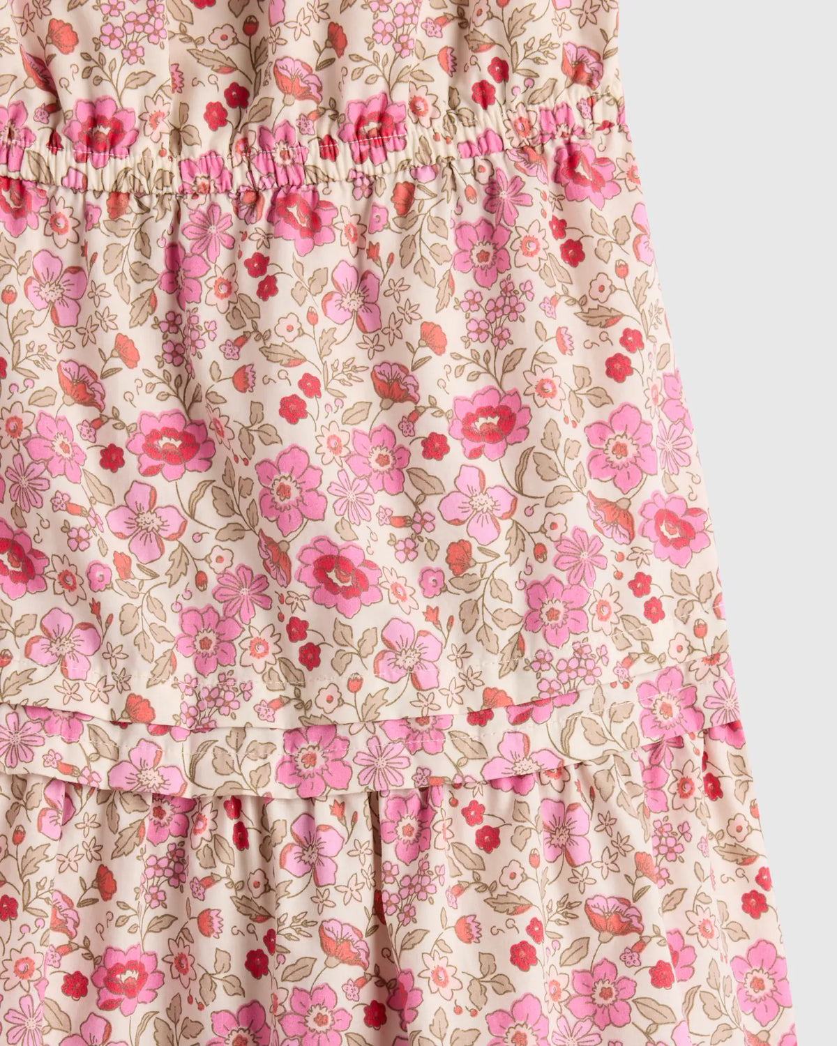 100% Organic Cotton Poplin Tiered Dress - US 2879