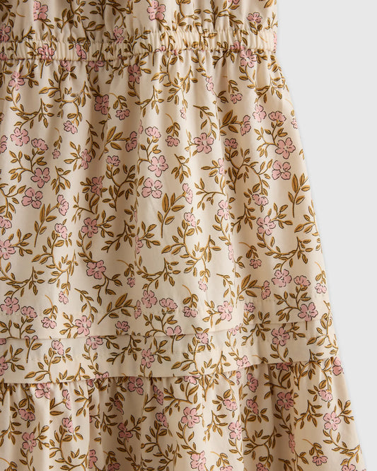 100% Organic Cotton Poplin Tiered Dress - US 6033