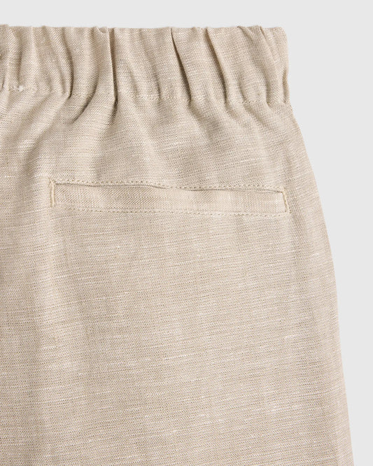 100% European Linen Pull-On Shorts - US 5779