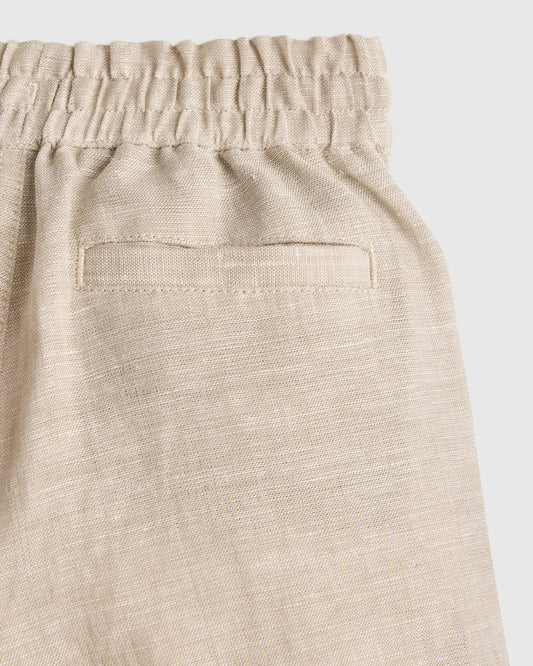 100% European Linen Drawstring Shorts - US 9109