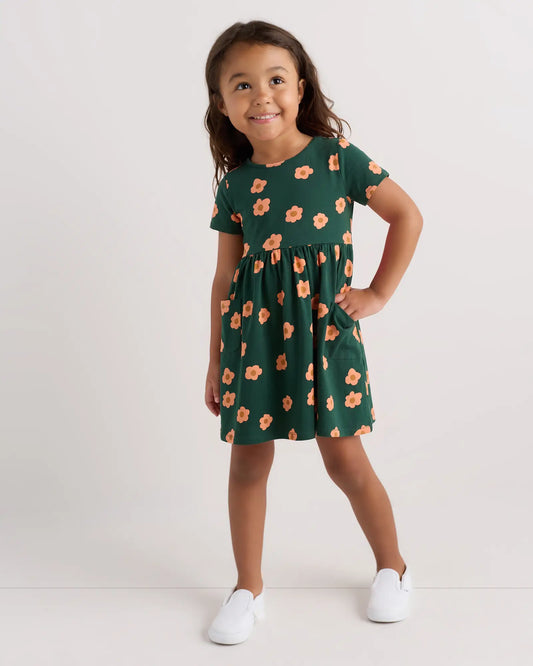 Organic Cotton Fit and Flare Pocket Dress - US 8778
