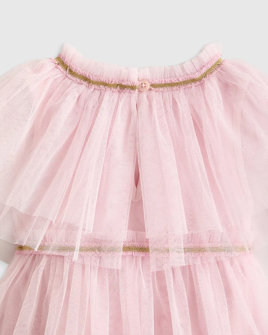 Recycled Tulle Tiered Dress - US 1832