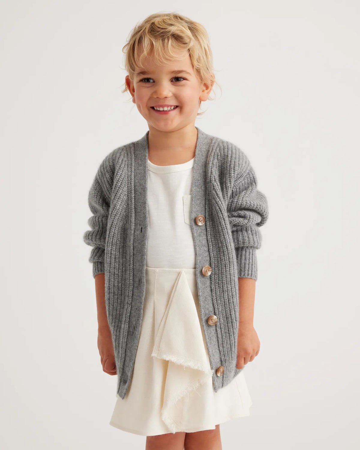 Washable Cashmere Oversized Fisherman Cardigan - US 9764