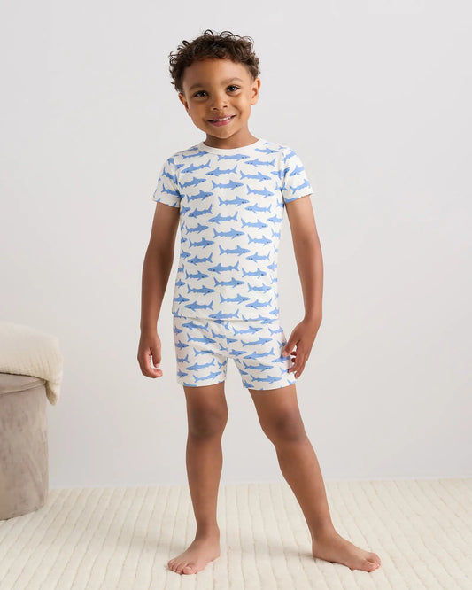 100% Organic Cotton Short Sleeve and Shorts Pajama Set - US 7731