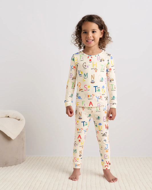 Bamboo Long Sleeve and Pant Pajama Set - US 6852