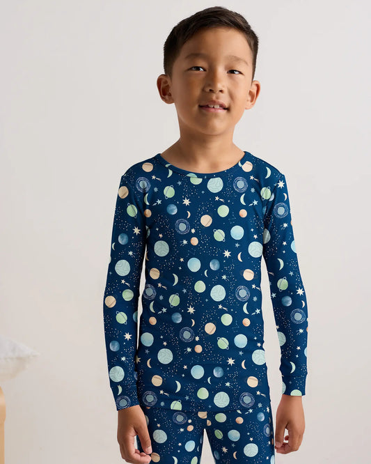 Bamboo Long Sleeve and Pant Pajama Set - US 9006