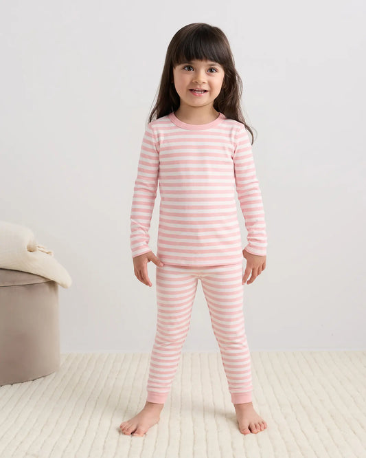 100% Organic Cotton Long Sleeve and Pant Pajama Set - US 9143