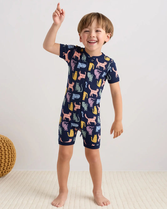 100% Organic Cotton Shortie Onesie Pajama - US 4226