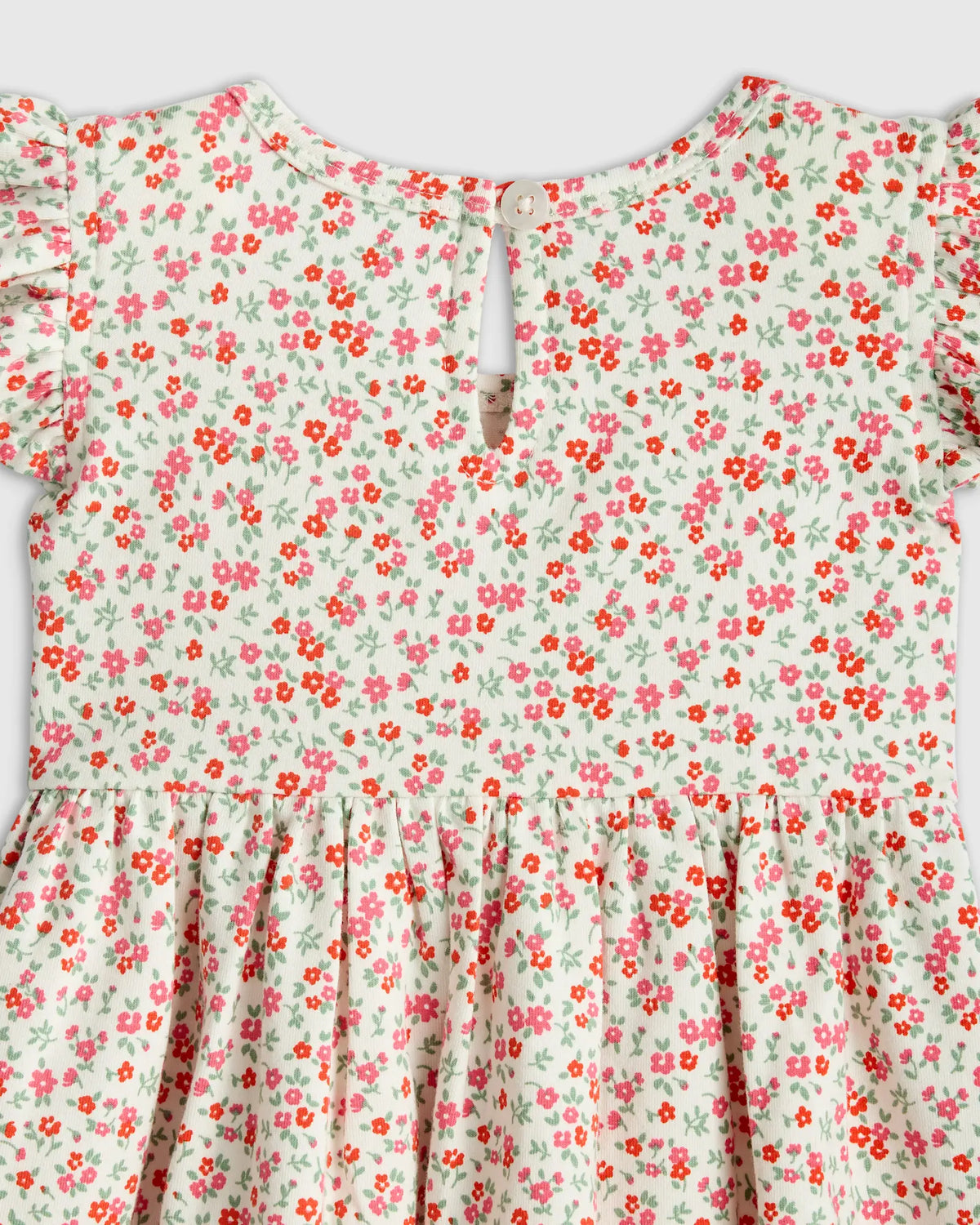 Organic Cotton Sleeveless Ruffle Dress - US 2099