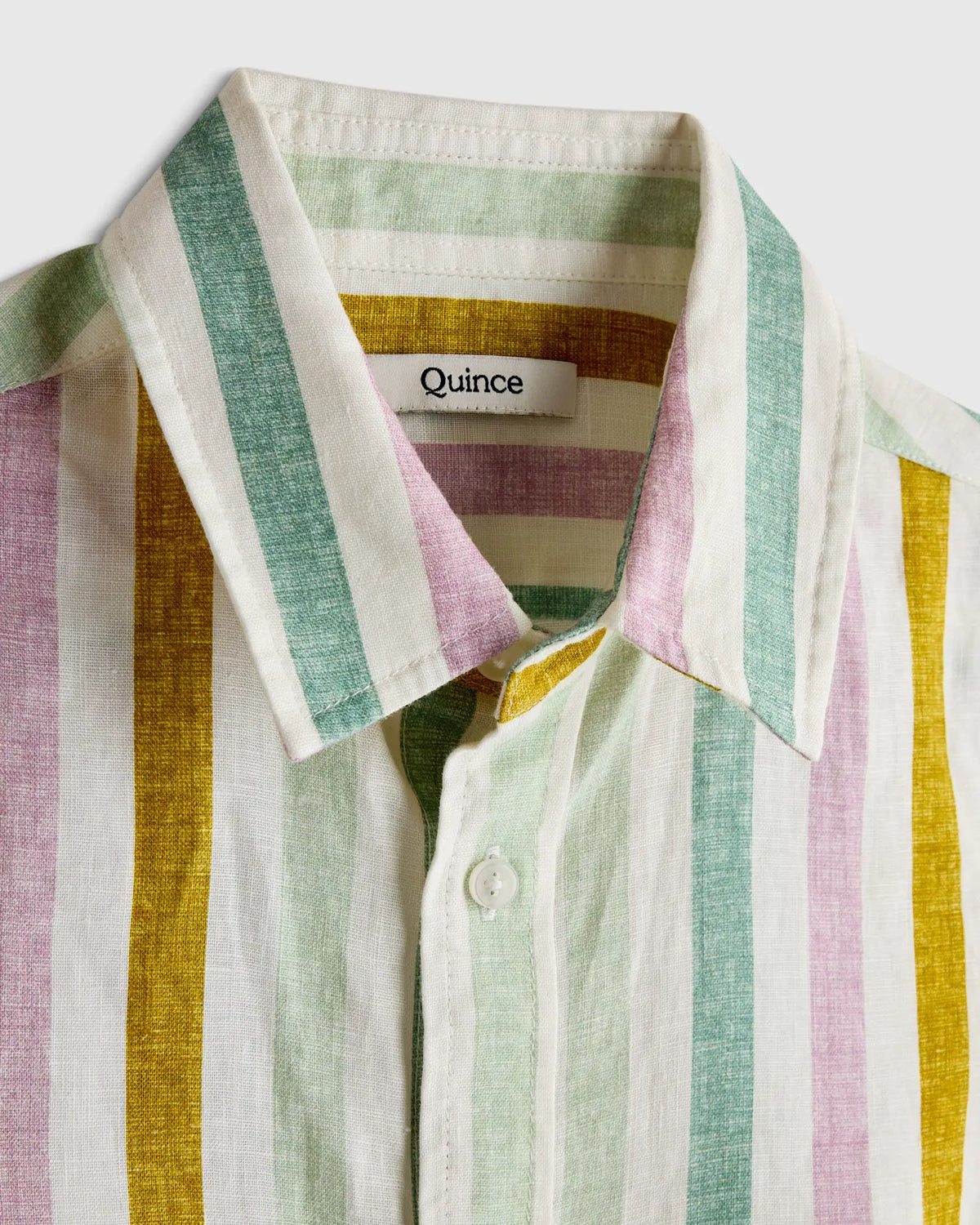 100% European Linen Printed Short Sleeve Shirt - US 2588