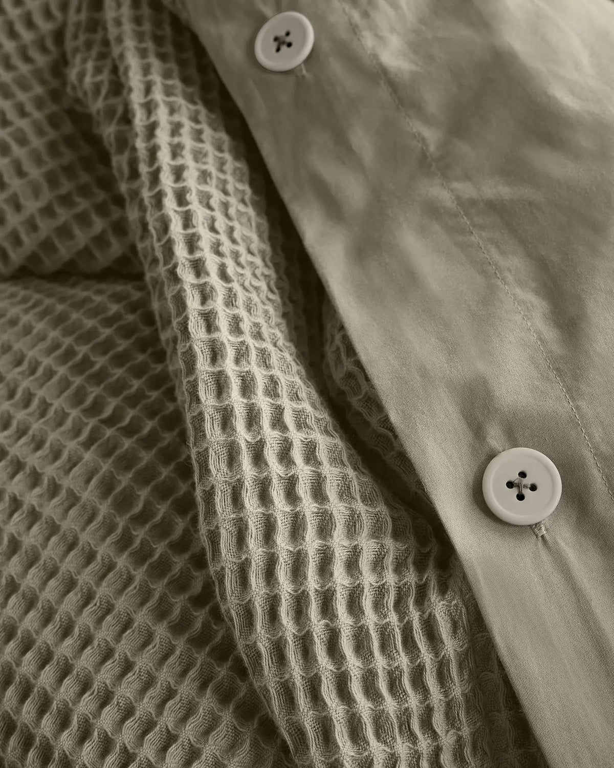 Organic Waffle Duvet Cover - US 7150