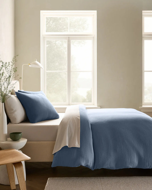 Organic Cotton Gauze Duvet Cover - US 8737