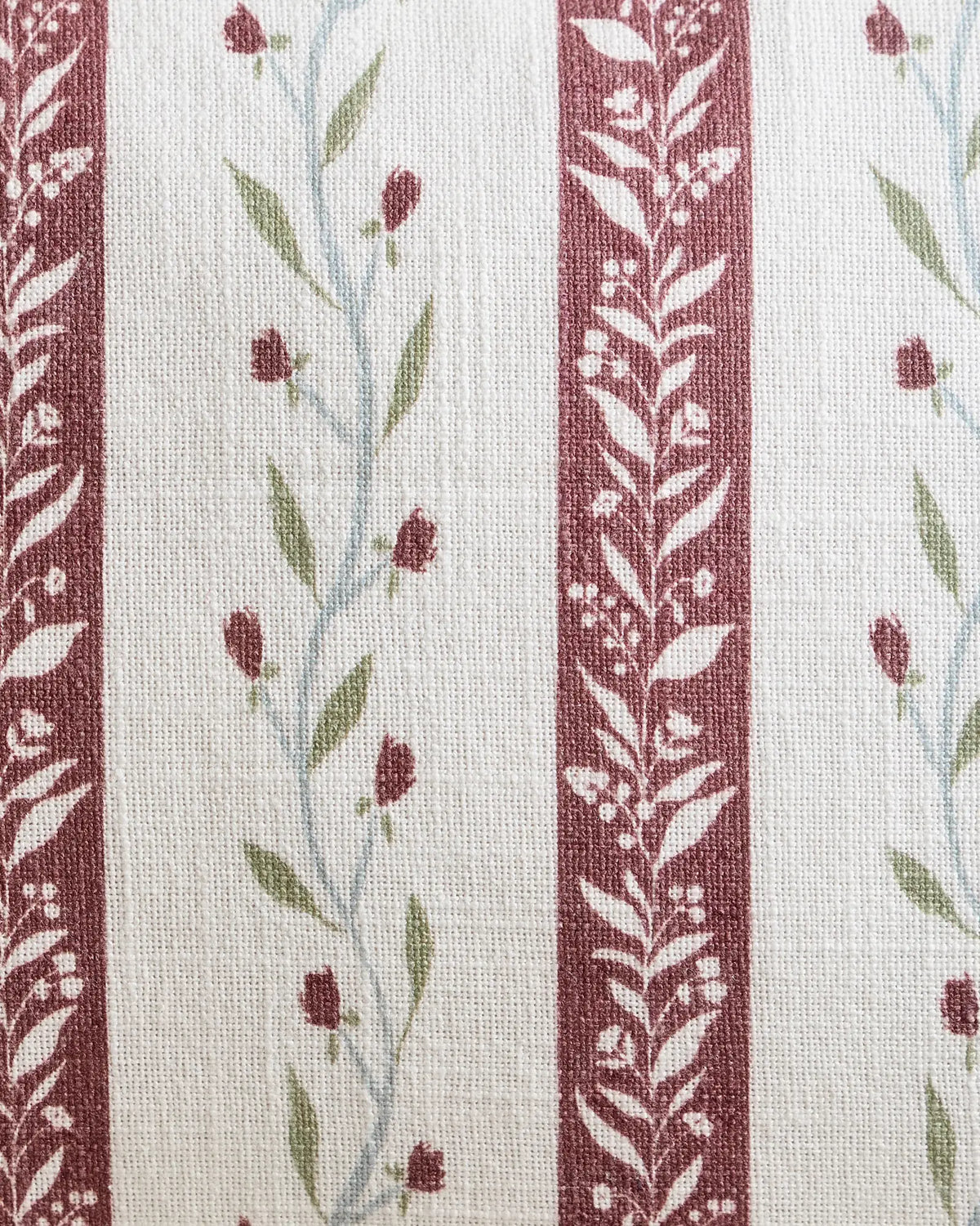 Floral Vine Cotton Pillow Cover - US 8586