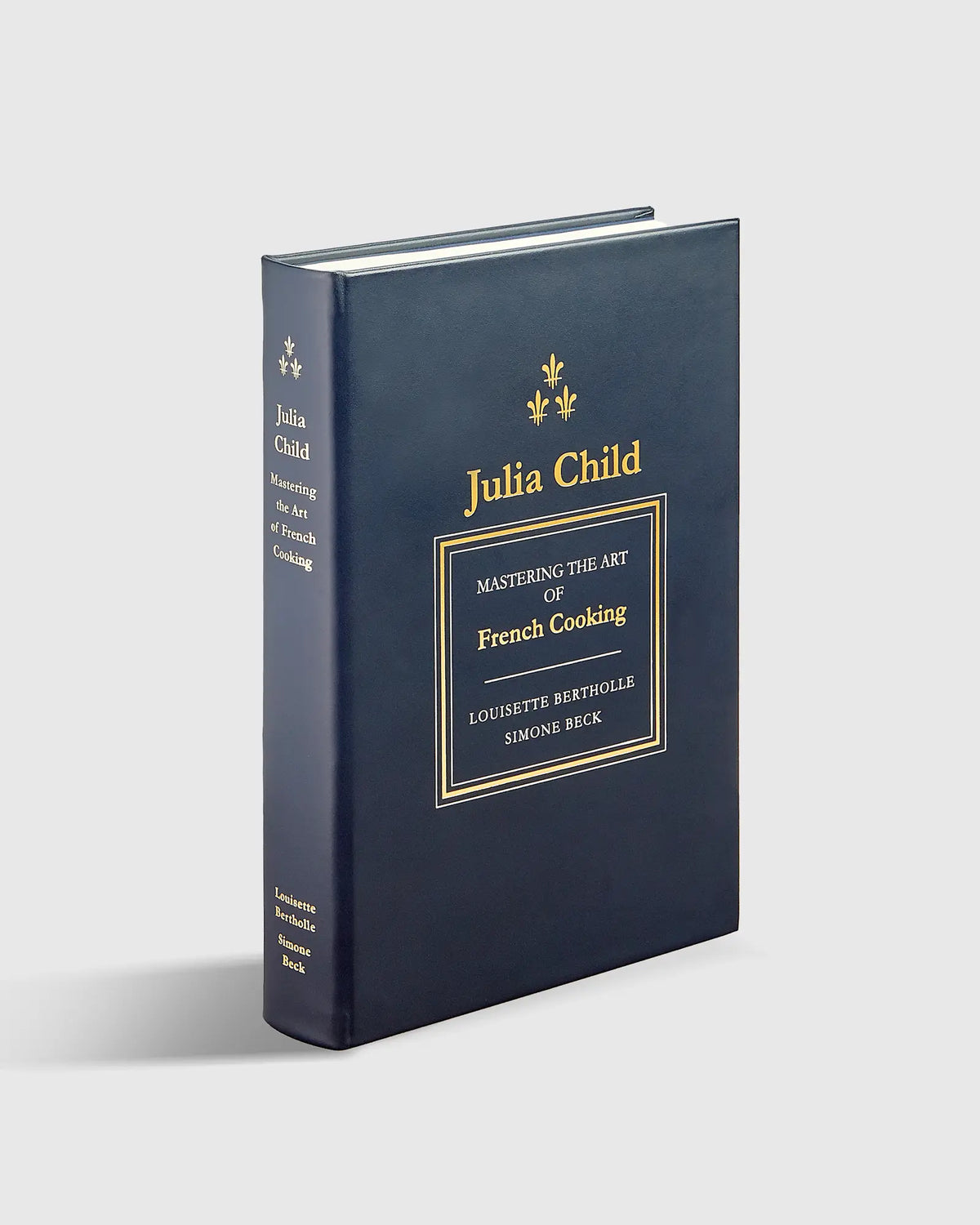 Julia Child Mastering the Art of French Cooking Navy Leather Bound Book - US 2860