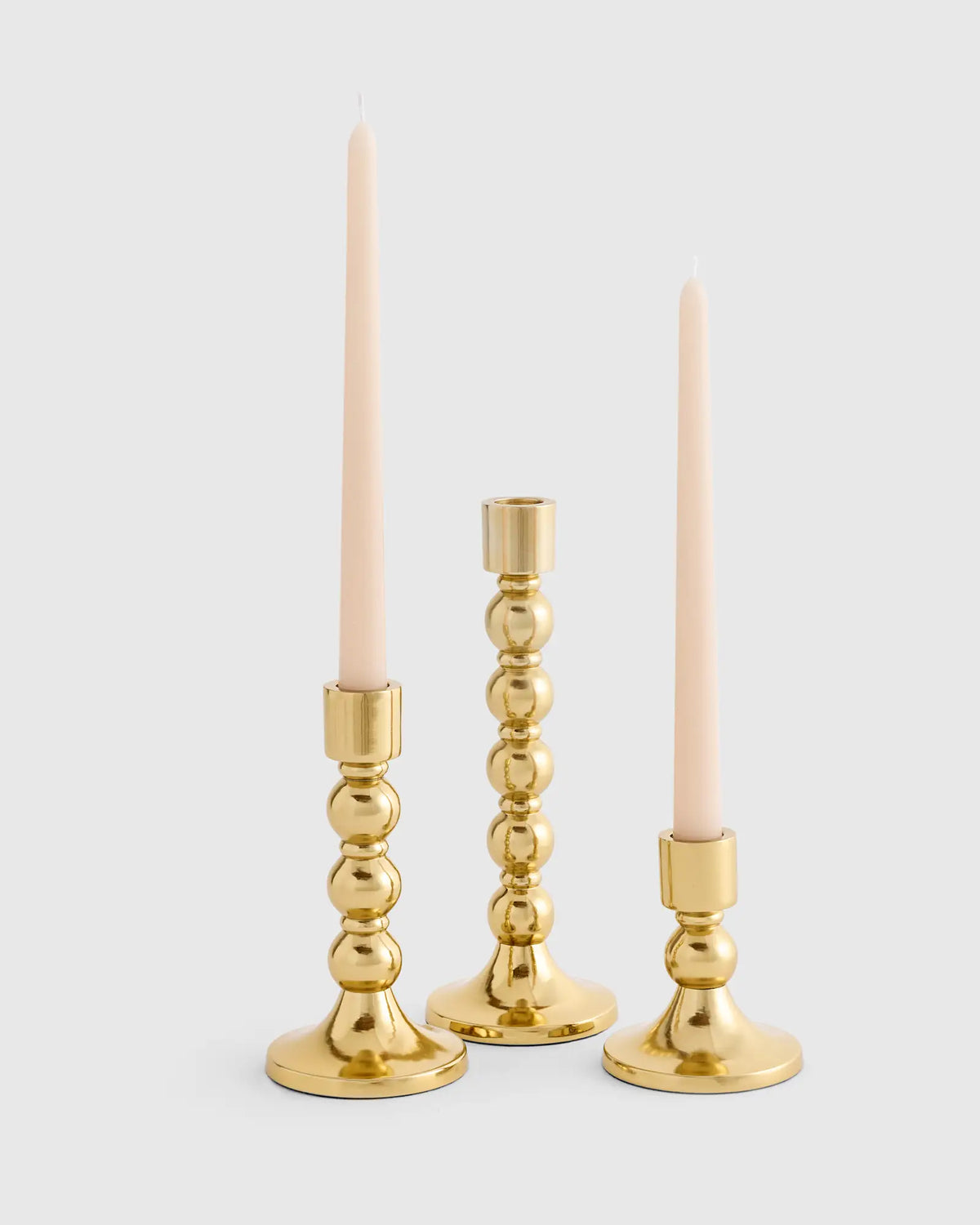 Brass Candlestick Holders (Set of 3) - US 3305