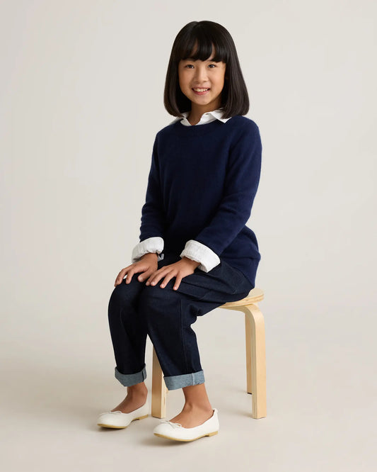 Washable Cashmere Crewneck Sweater - US 5981