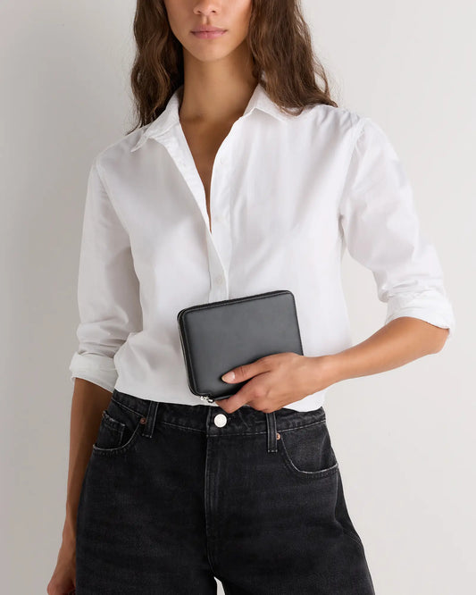 Nappa Leather RFID Zip Travel Wallet - US 1342
