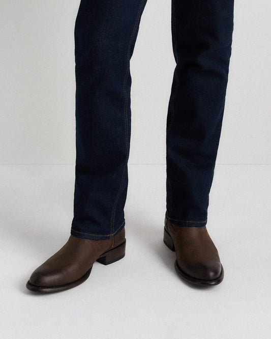 Crafted Leather Western Zip Boot - US 9282