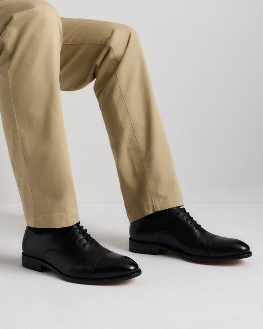 Italian Leather Cap Toe Oxford - US 9686