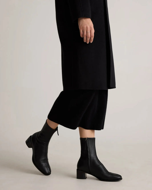 Italian Leather Stretch Sock Bootie - US 9317