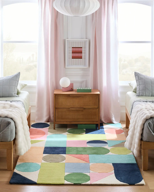 Bold Shapes Hand-Tufted Wool Rug - US 6765