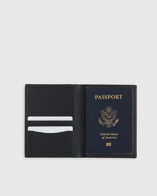 Nappa Leather RFID Blocking Passport Holder & Luggage Tags Set - US 8672