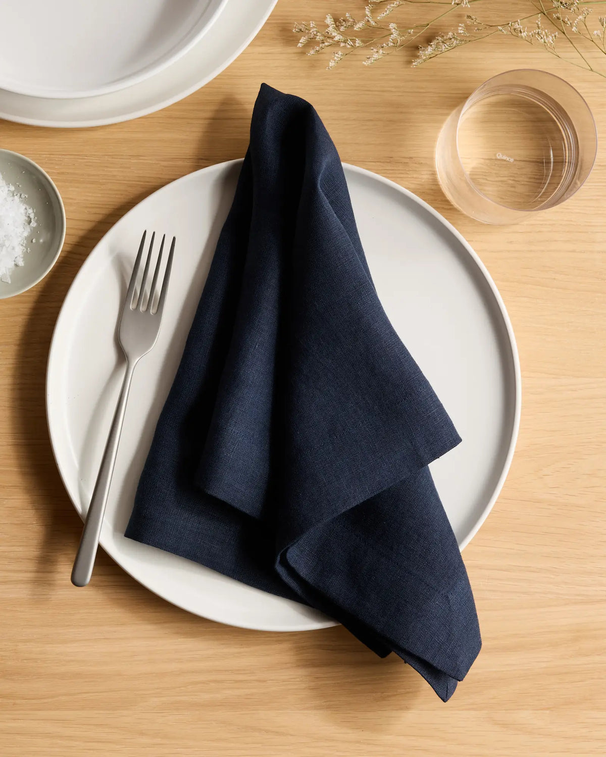European Linen Wide-Hem Napkins, Set of 4 - US 4515