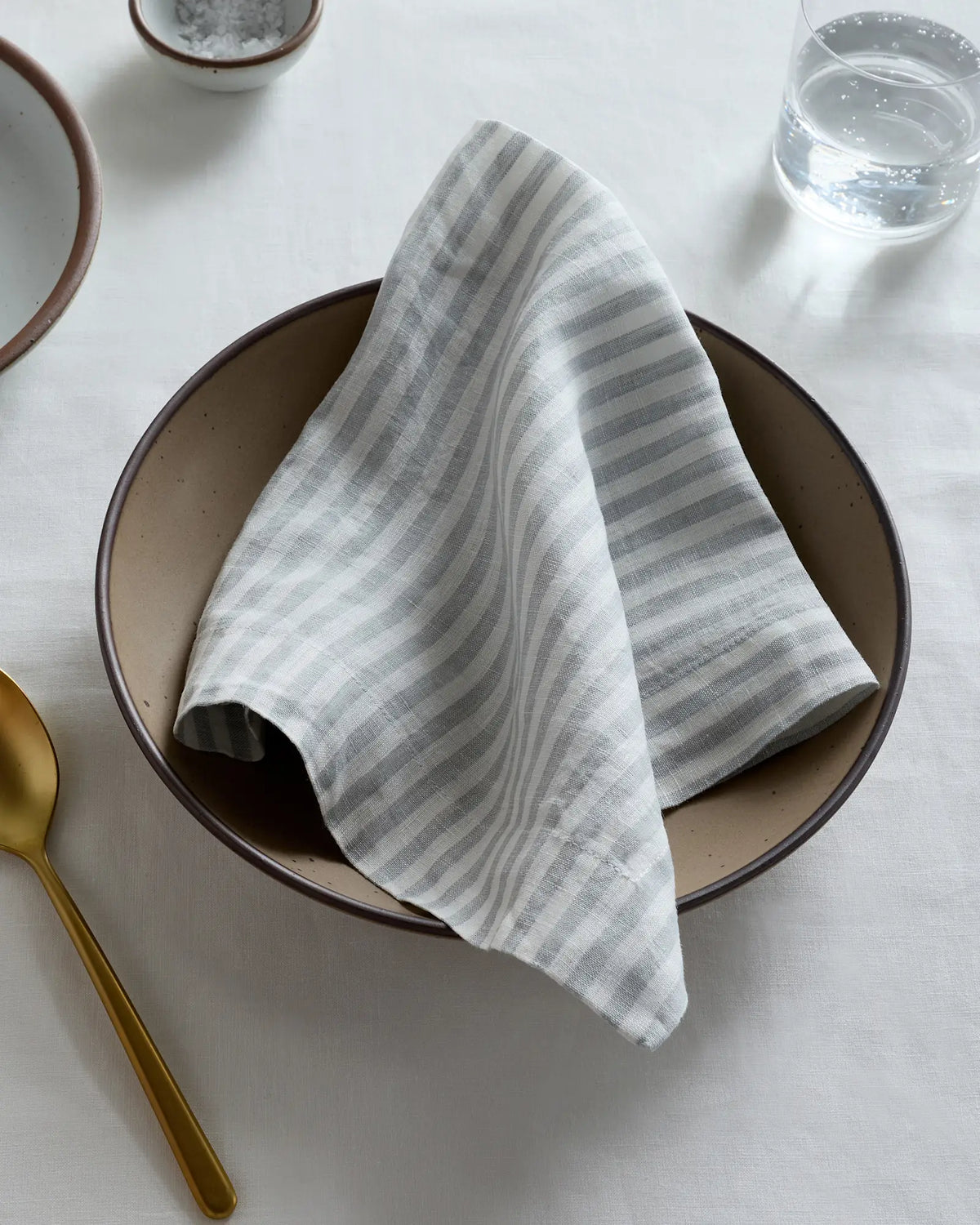 European Linen Wide-Hem Stripe Napkins (Set of 4) - US 7212