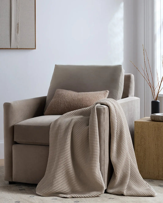 Organic Waffle Throw - US 2583