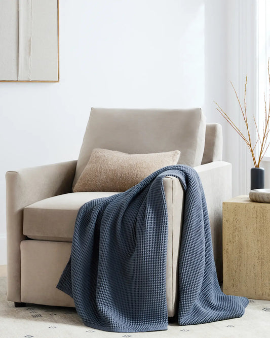 Organic Waffle Throw - US 5596
