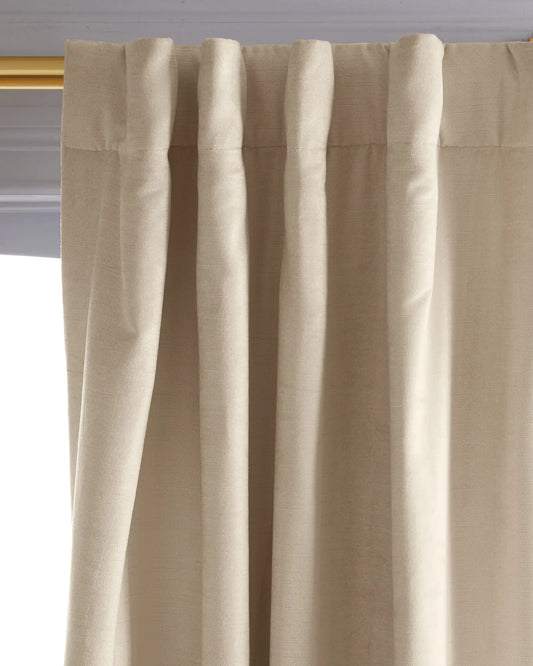 Luster Velvet Room Darkening Curtain - Single Panel - US 9918