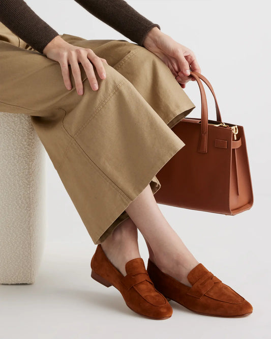 Italian Suede Penny Loafer - US 8607