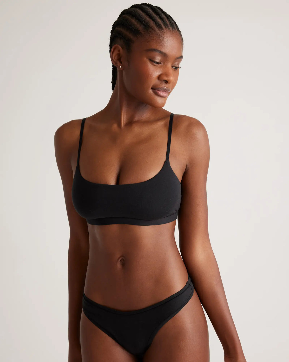 Organic Cotton High-Cut Thong (6-pack) - US 7618