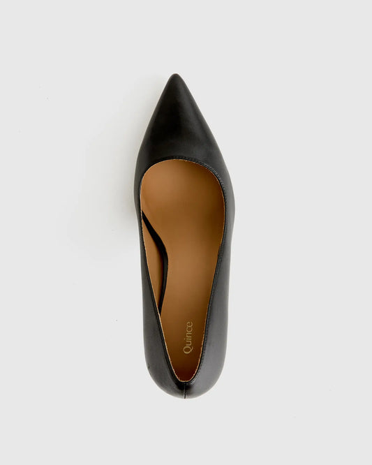 Italian Leather 75mm Pointy Toe Pump - US 5220