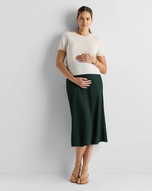 Washable Stretch Silk Maternity Skirt - US 5315