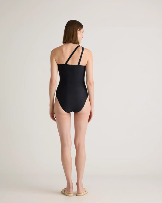 Italian One Shoulder One-Piece Swimsuit - US 8771