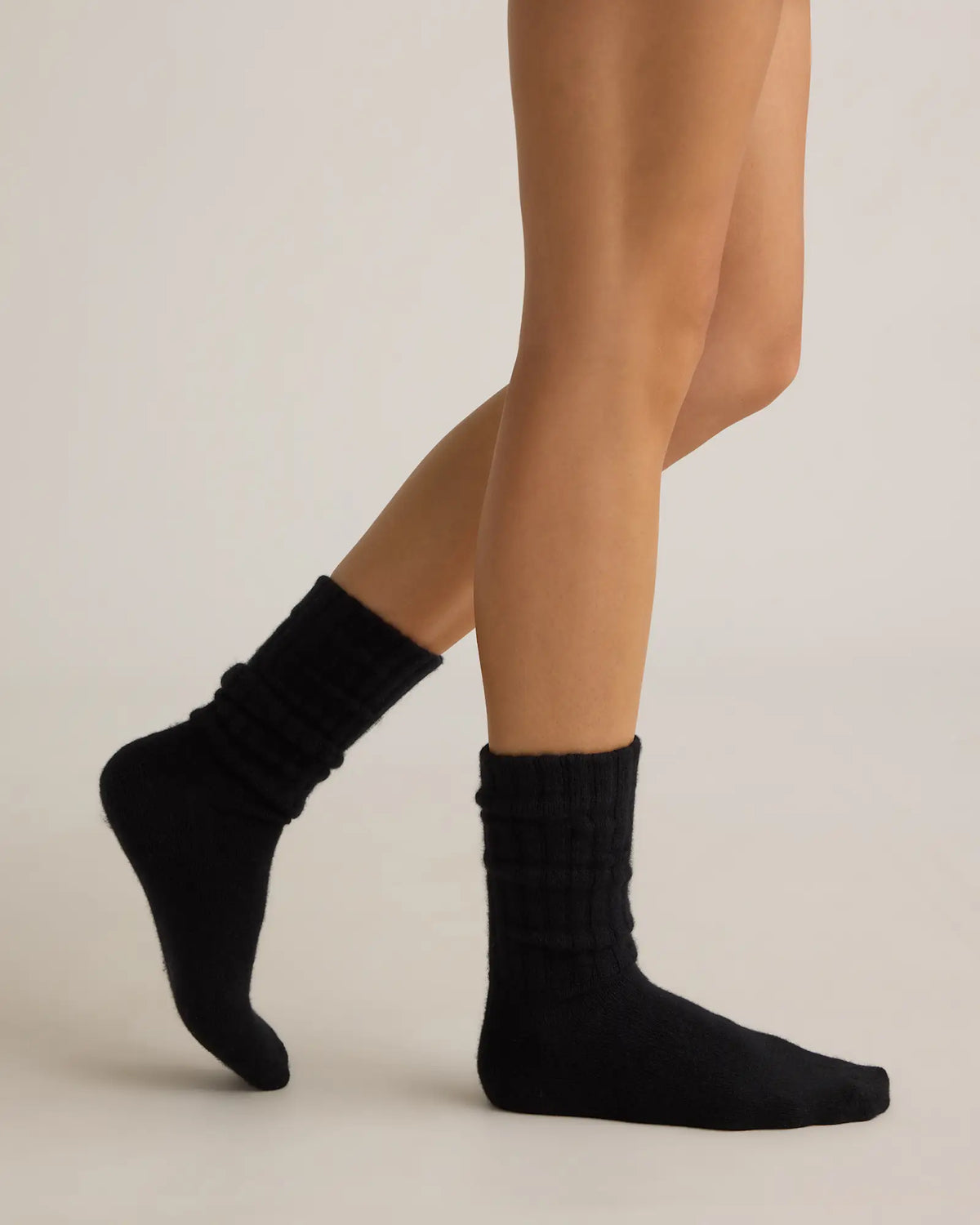 Mongolian Cashmere Slouch Sock - US 6327