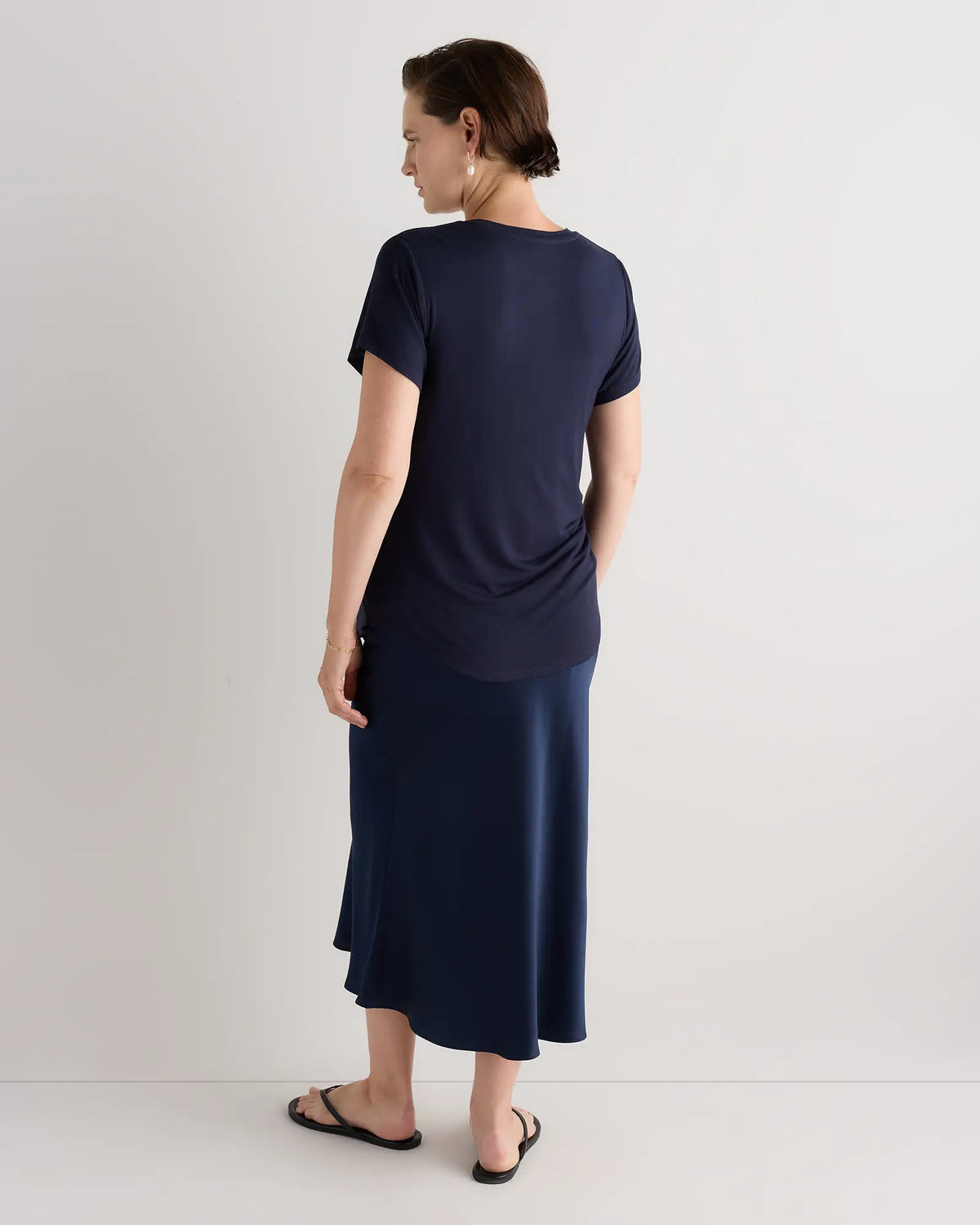 Bamboo Jersey Nursing Scoop Neck Tee - US 5673
