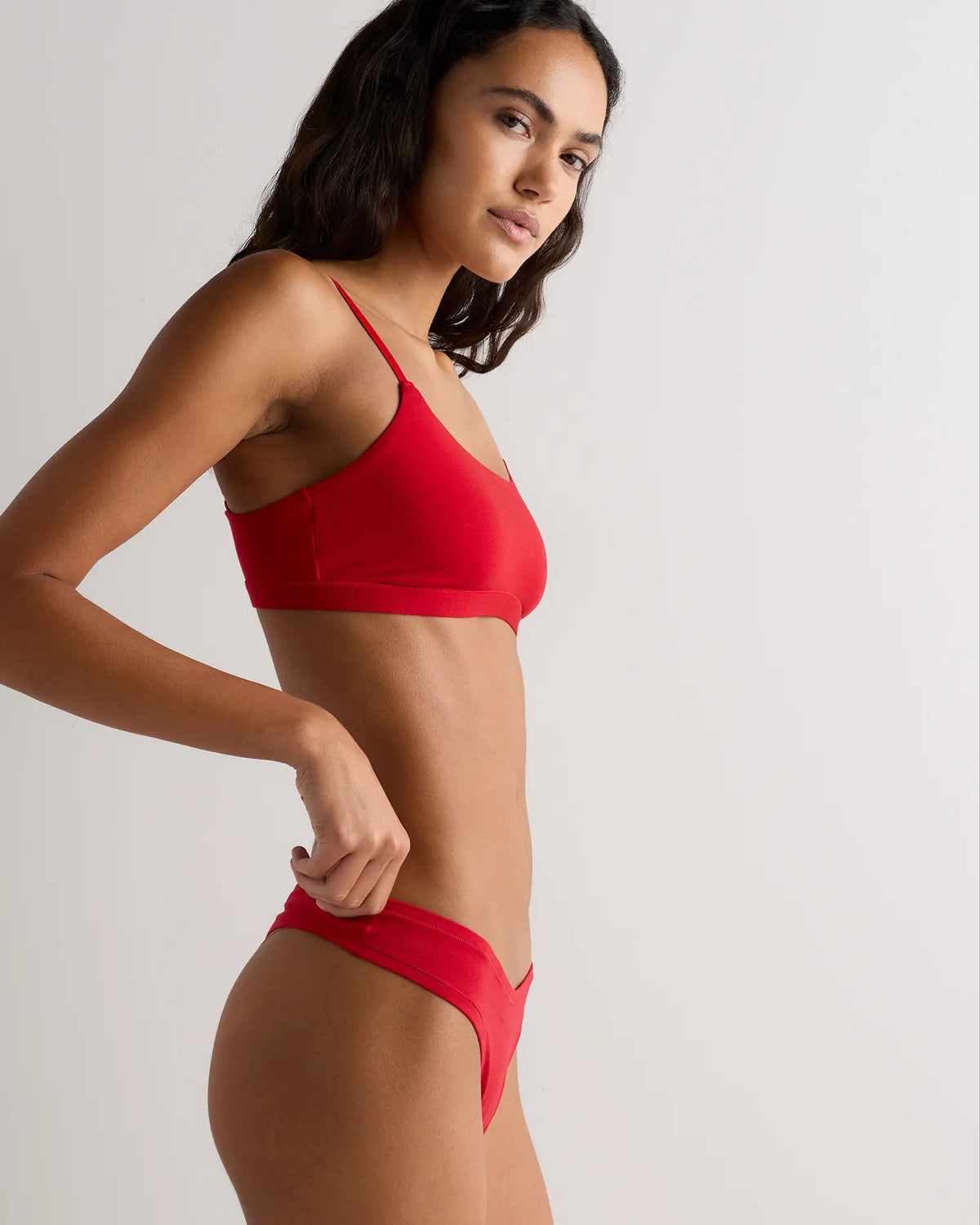 Organic Cotton High-Cut Thong - US 1453